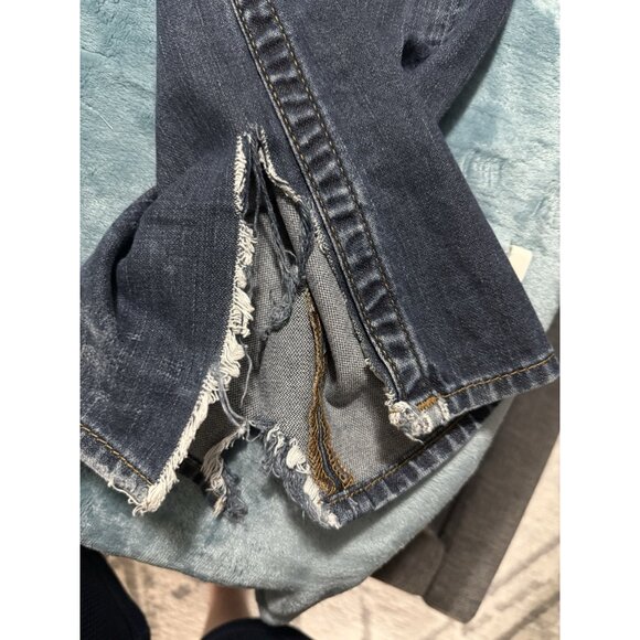 True Religion Jeans Mens 31 Billy Bootcut Flap Pocket Blue Denim (Actual 33x33) - Picture 10 of 14